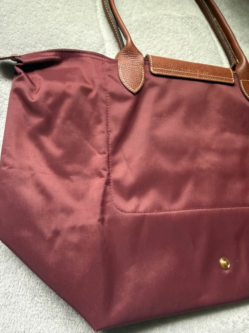 Longchamp Le Pliage Original Large L Tote Bag Burgundy - Picture 14 of 15